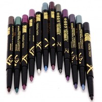 КАРАНДАШИ ЦВЕТНЫЕ МЕХАНИЧЕСКИЕ ДЛЯ ГЛАЗ И ГУБ MAX FACTOR  (12шт)