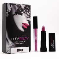 НАБОР БЛЕСК + ПОМАДА HUDA BEAUTY 2 IN 1 - MUSE