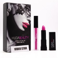 НАБОР БЛЕСК + ПОМАДА HUDA BEAUTY 2 IN 1 - VIDEO STAR
