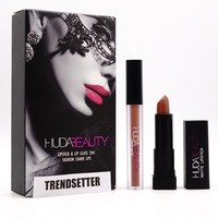 НАБОР БЛЕСК + ПОМАДА HUDA BEAUTY 2 IN 1 - TRENDSETTER