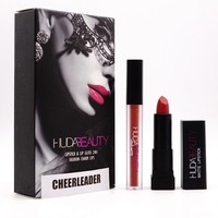 НАБОР БЛЕСК + ПОМАДА HUDA BEAUTY 2 IN 1 - CHEERLEADER