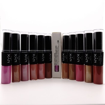 БЛЕСК + ПОМАДА NYX MATTE LIPSTICK & LIPGLOSS 2 IN 1 - 12 ШТУК (A)