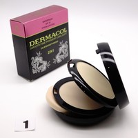 ПУДРА DERMACOL 2 IN 1 SMOOTH FINE WATERPROOF 30 SPF 30g - №1