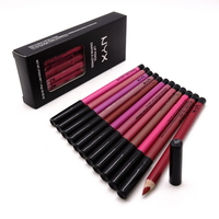 КАРАНДАШИ ДЛЯ ГУБ NYX CRAYON A LEVRES ЦВЕТНЫЕ - 12 ШТУК