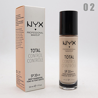 ТОНАЛЬНЫЙ КРЕМ NYX TOTAL CONTROL 30ml - №02