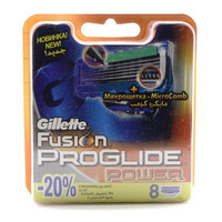 СМЕННЫЕ КАССЕТЫ GILLETTE FUSION PROGLIDE POWER (8 ШТ.)