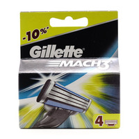 СМЕННЫЕ КАССЕТЫ GILLETTE MACH3 (4 ШТ.)