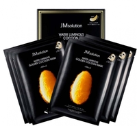 Тканевая маска с протеинами кокона золотого шелкопряда JMsolution Water Luminous Golden Cocoon Mask - 10 штук